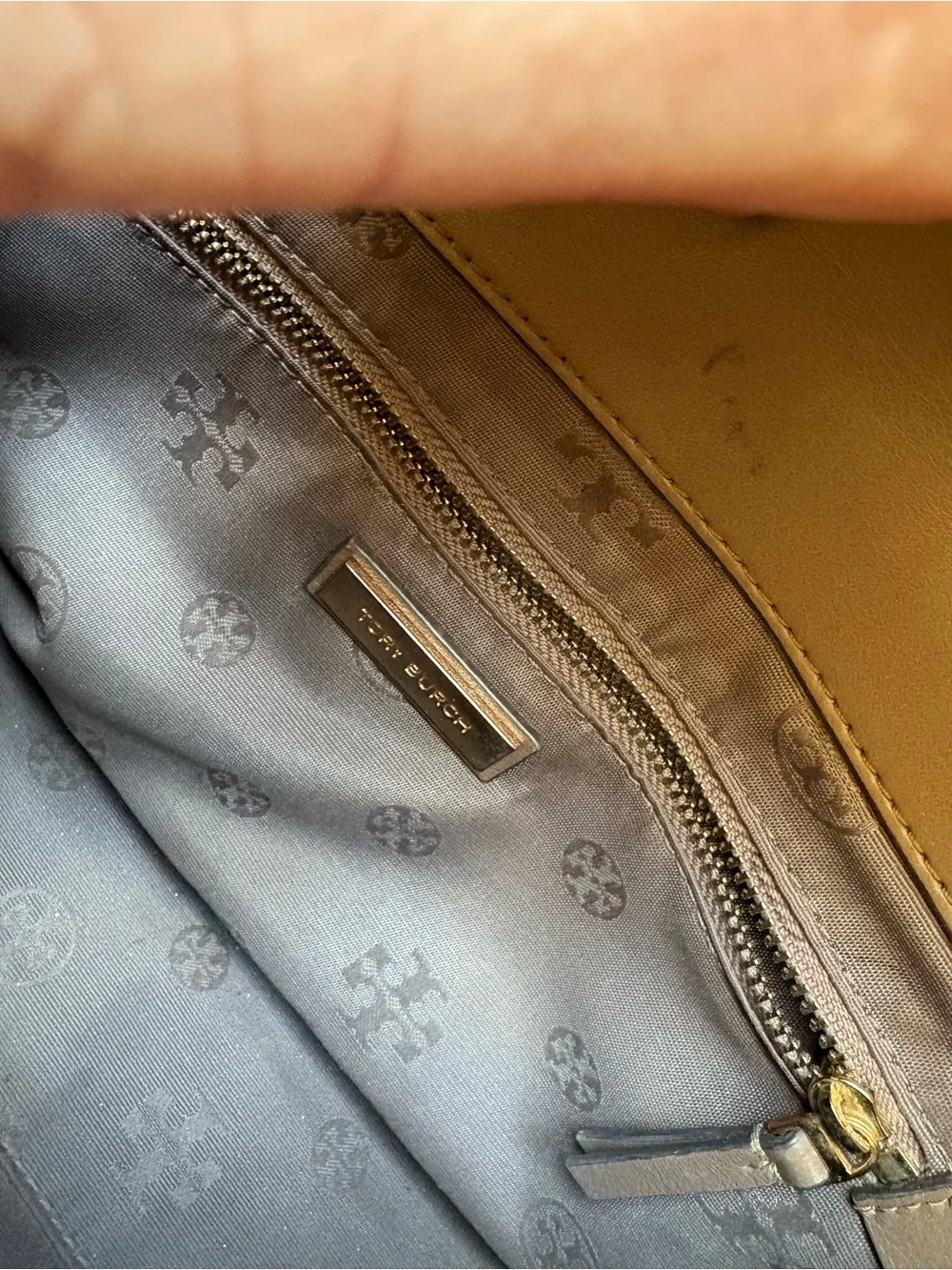 Tory Burch Savannah Top Handle Bag taupe crossbody purse